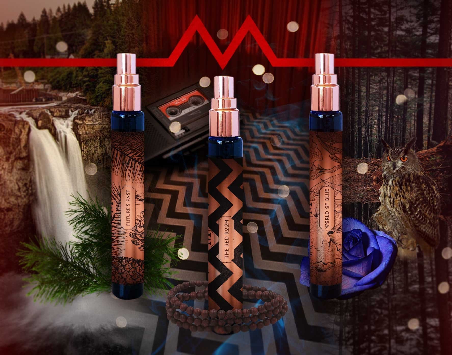 Twin Peaks Inspired "WONDERFUL AND STRANGE Liquid Music Fragrance Trio" by Seattle Perfumer Christi Meshell to Benefit David Lynch Foundation