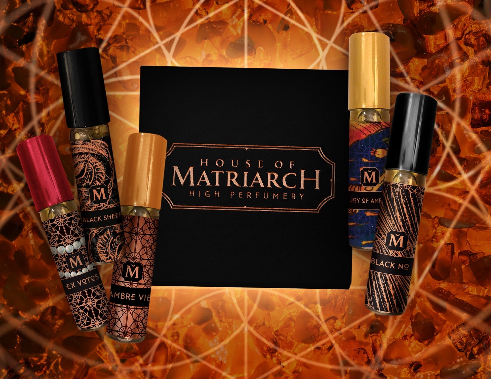 House of Matriarch - SEATTLE, WA - Natural, Organic, Vegan, Artisan & Niche High Perfumery Amber High Perfumery Discovery Kit