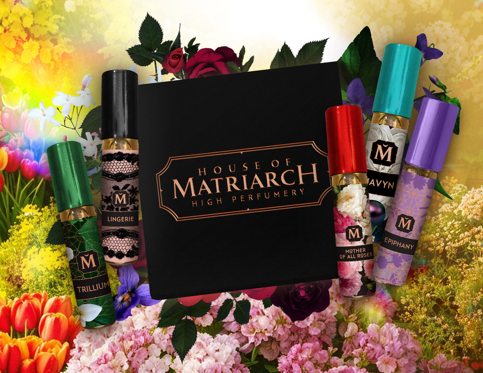 Matriarch Perfumes Floral High Perfumery Discovery Set: Floral Notes for Your Softer Side