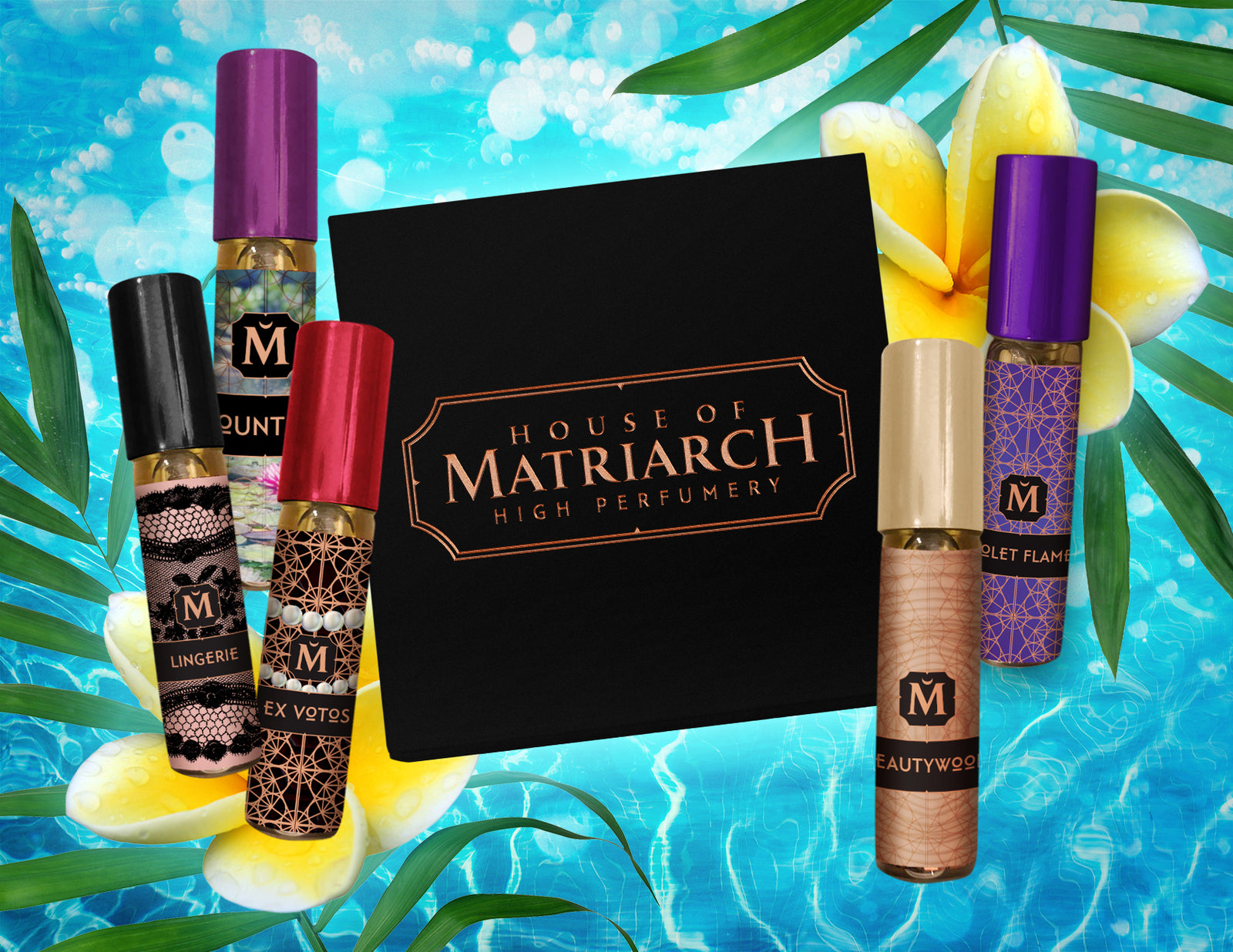 House of Matriarch - SEATTLE, WA - Natural, Organic, Vegan, Artisan & Niche High Perfumery SUMMER High Perfumery Discovery Set - Trending Fragrances