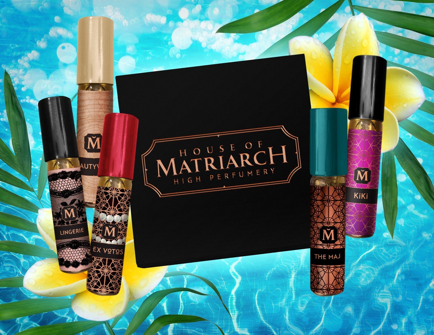 House of Matriarch - SEATTLE, WA - Natural, Organic, Vegan, Artisan & Niche High Perfumery SUMMER High Perfumery Discovery Set - Trending Fragrances