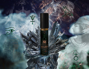 House of Matriarch - SEATTLE, WA - Natural, Organic, Vegan, Artisan & Niche High Perfumery ANTIMONY - 100% Natural Kohl Inspired Incense Perfume: The Smoky Eye in Fragrance Form