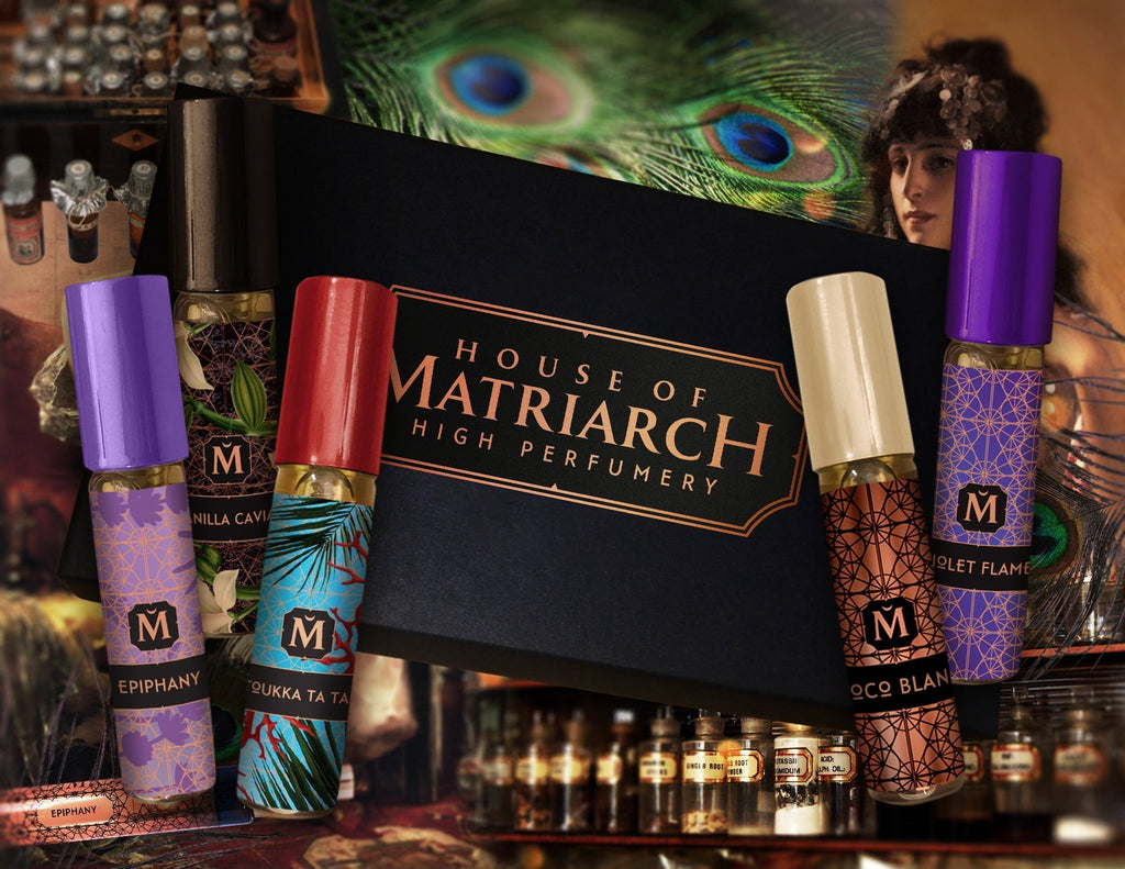 Matriarch Perfumes Feminine High Perfumery Discovery Kit: Floral, Fruity, Gourmand Notes for Your Softer Side