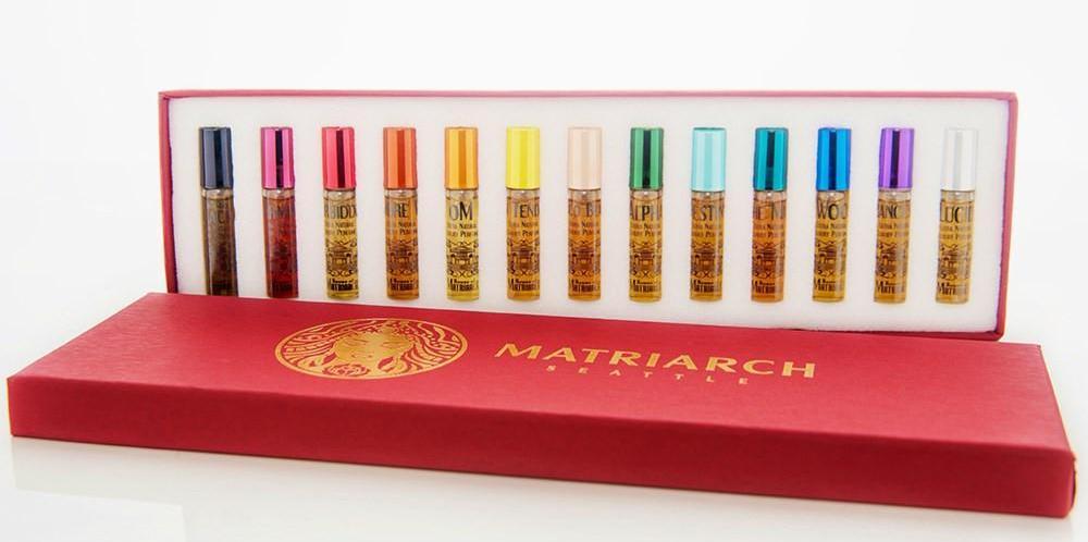 Matriarch Perfumes Super Natural Collection - 100% Natural Artisan Fine Fragrance. (Set of thirteen 3.3ml atomizers)