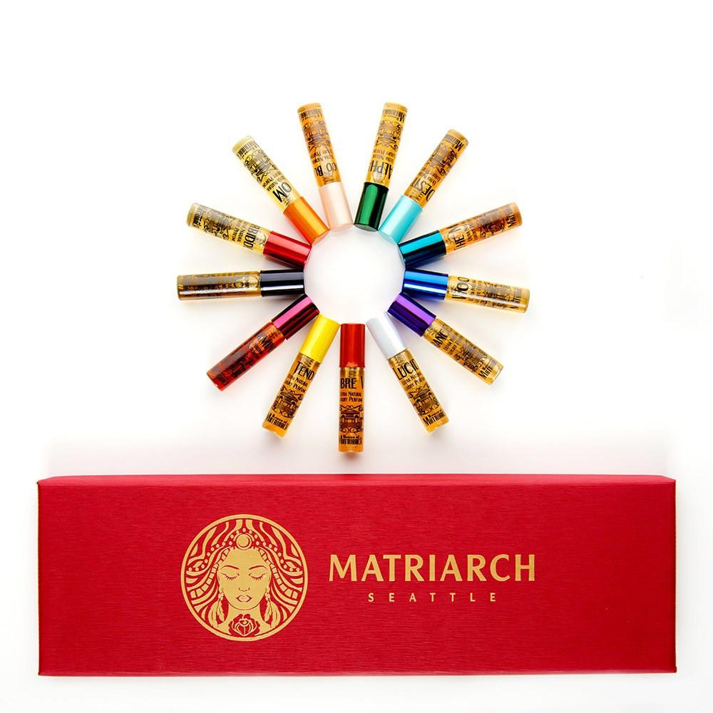 Matriarch Perfumes Super Natural Collection - 100% Natural Artisan Fine Fragrance. (Set of thirteen 3.3ml atomizers)