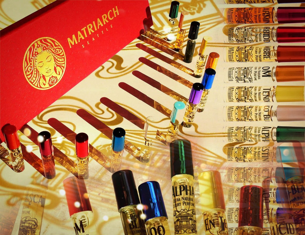Matriarch Perfumes SuperNatural Collection - 100% Natural Artisan Fine Fragrance. (Set of thirteen 3.3ml atomizers)