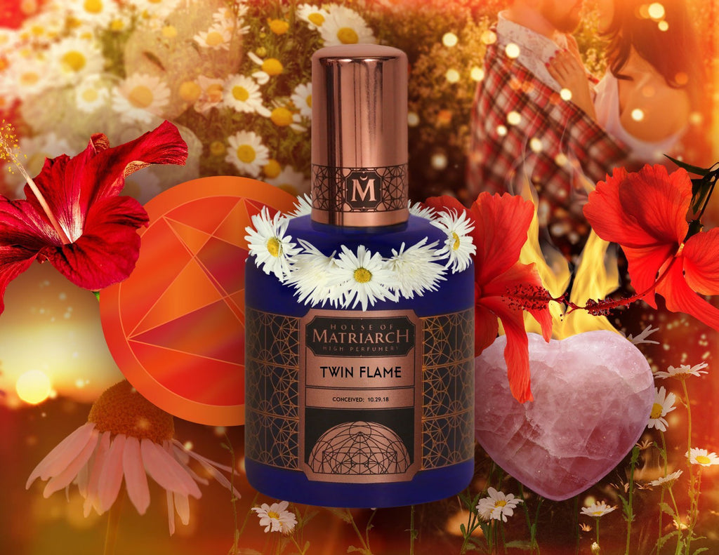 House of Matriarch - SEATTLE, WA - Natural, Organic, Vegan, Artisan & Niche High Perfumery TWIN FLAME - Chamomile & Rose Quartz Perfume